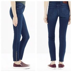 Madewell skinny skinny zip jeans